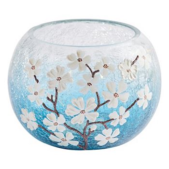 Studio 66 Dogwood Dreams Floral Bowl LED Table Decor Studio 66