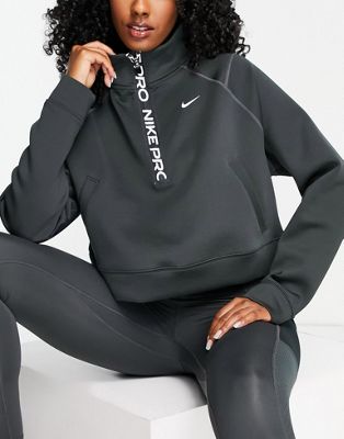 Черная толстовка с молнией до половины Nike Training Femme Nike Training