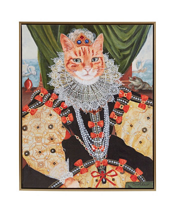 Портрет домашнего животного Китти Королева Белль в рамке на холсте, настенное искусство Madison Park