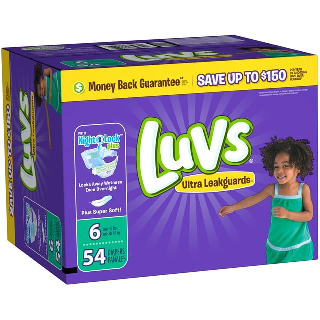 Luvs Ultra Leakguards Diapers, Size 6, 5 - (Pack of 2) Luvs