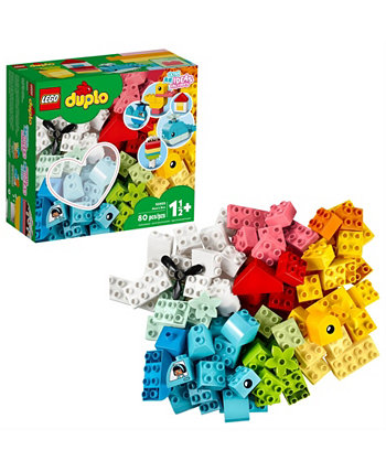 Коробка-сердечко, набор игрушек из 80 предметов Lego
