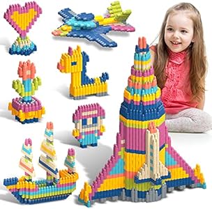 Kids 1120pcs Building Blocks Set Educational STEM Building Toy, Construction Block Toys Set Learning Playset Kit for Boys Girls, Child Brain Development Preschool Kindergarten Toy Age 3+ Tigerhu