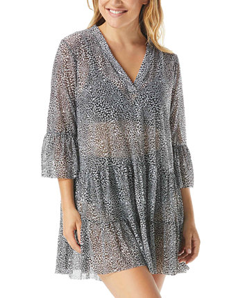 Enchant Printed Swim Cover-Up Dress Coco Reef