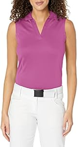 PGA TOUR Women's Airflux Sleeveless Golf Polo Shirt Pga Tour