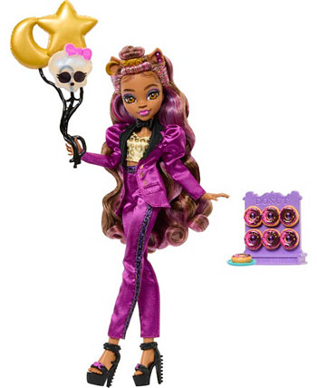 Кукла Клодин Вульф в модном костюме для вечеринки Monster Ball с аксессуарами Monster High