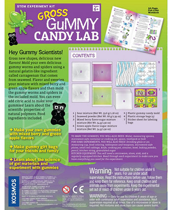 Gross Gummy Candy Lab - Черви и пауки Thames & Kosmos