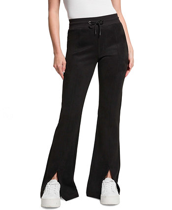 Women's Scuba Suede Slit-Front Tie-Waist Pants GUESS