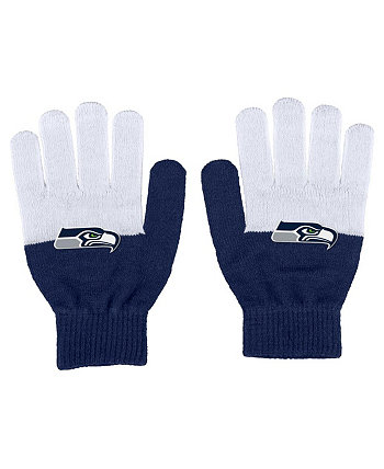 Women's Seattle Seahawks Color-Block Gloves WEAR by Erin Andrews