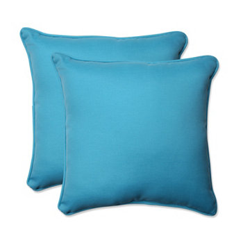 ЗАКРЫТИЕ! Декоративная подушка Veranda Turquoise шириной 18,5 дюймов, набор из 2 шт. Pillow Perfect
