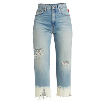 Укороченные джинсы Pierce с высокой посадкой и эффектом Dip-Dye Denimist