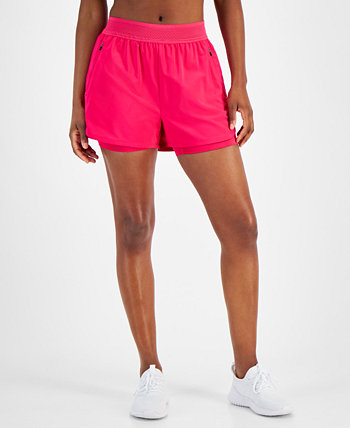 Women's 3-In-1 Layered Running Shorts, Created for Macy's ID Ideology