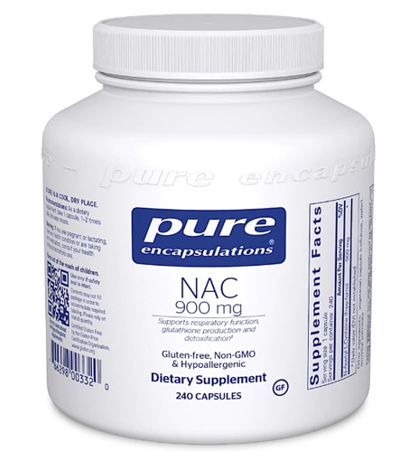 Pure Encapsulations NAC — 900 мг — 240 капсул Pure Encapsulations