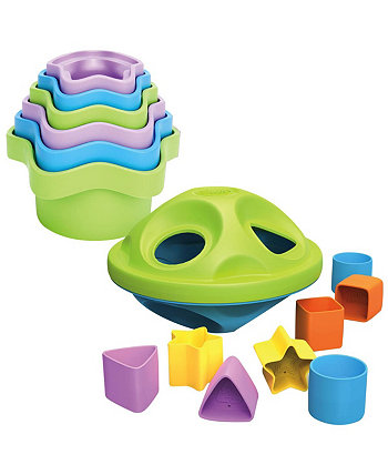 Eco Friendly Stackers and Sorters Set Green Toys