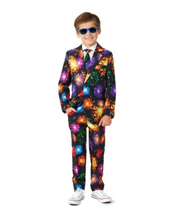 Комплект костюма с застежкой на пуговицы для больших мальчиков Suitmeister
