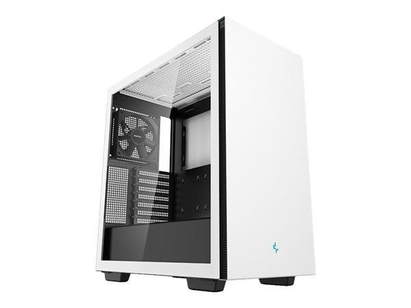 DeepCool CH510 WH Mid Tower Extended ATX (tempered glass) No Power Supply (ATX / PS/2) White  Model R-CH510-WHNNE1-G-1 DEEPCOOL