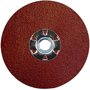 Weiler 60600 Tiger Aluminum Resin Fiber Sanding & Grinding Disc, 4-1/2" Diameter, 24 Grit, 5/8" - 11 Hub (Pack of 25) Weiler