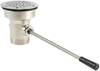 Kratos 29N-124 Waste Valve, Lever Handle, 3-1/2" Sink Opening Kratos