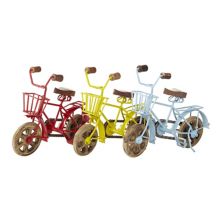 Stella & Eve Eclectic Multicolor Bicycle Table Decor Набор из 3 предметов Stella & Eve