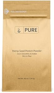 Pure Original Ingredients Hemp Seed Protein Powder (Порошок) (3 lb (Фунты)) Smoothies & Shakes, Nutty Flavor, Smooth Texture Pure Organic Ingredients