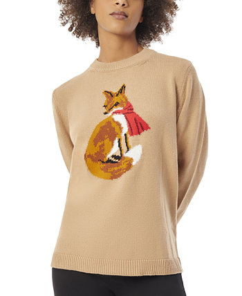 Женский свитер Fox с длинными рукавами и круглым вырезом Jones New York