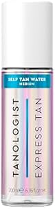 Tanologist Express Self Tan Water, Light - Hydrating Sunless Tanning Water, Vegan and Cruelty Free, 6.76 Fl Oz Tanologist