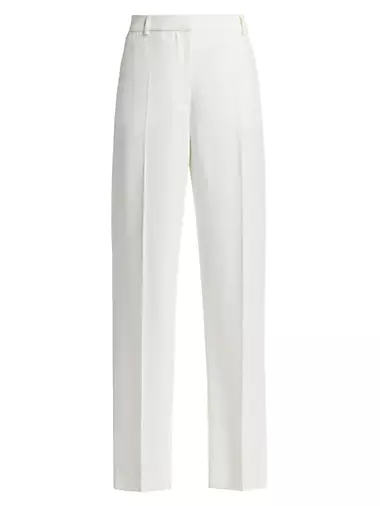 Wide-Leg Split-Hem Trousers Toteme