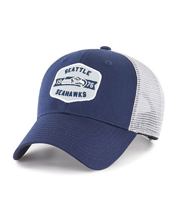 Мужская темно-синяя, белая кепка Seattle Seahawks Gannon Snapback Fan Favorite