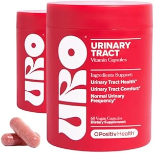 O Positiv URO Urinary Tract Health Supplement for Women, 60 Count (Pack of 1) - Urinary Support Vitamins with Pacran Complete Cranberry Extract, D-Mannose, & Vitamin C - Vegan & Gluten-Free O Positiv