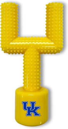 Pets First Kentucky Hard Nylon Goal Post Dog Chew Toy, Yellow Pets First