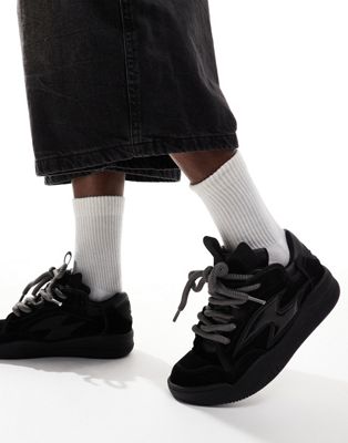 ASOS DESIGN chunky sneakers in black ASOS DESIGN