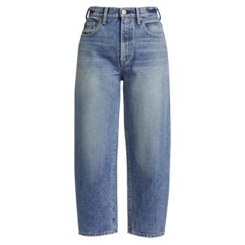 Круглые укороченные джинсы Ecorse Moussy Vintage