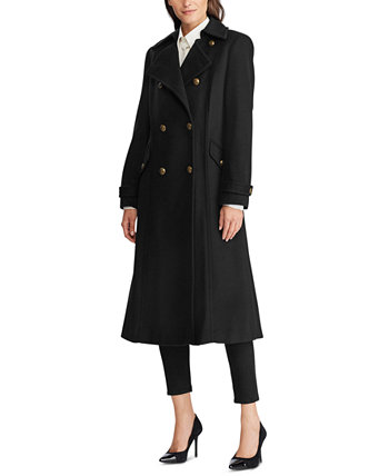 Lauren ralph lauren double breasted military maxi coat cheap