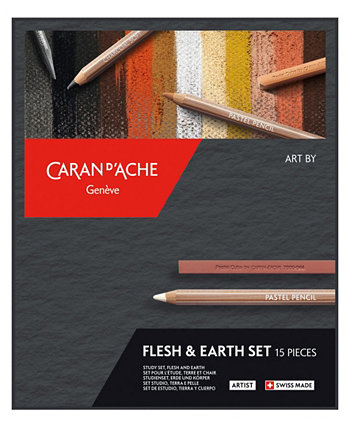 Art by Caran D'Ache Flesh Earth, набор из 13 предметов CARAN d'ACHE
