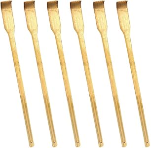 ArtCreativity Wooden Backscratchers for Kids and Adults, Set of 6, Instant Relief from Itching, Wooden Material, Stocking Stuffers for Kids, Unique Gag Gifts for Adults ArtCreativity