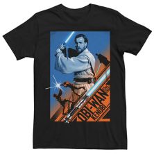 Мужская футболка с графическим рисунком в коробке со световым мечом Оби-Вана Кеноби «Звездные войны» Star Wars