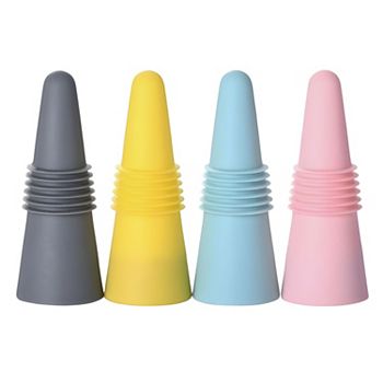 Reusable Silicone Bottle Stoppers 4 Pcs Kitcheniva