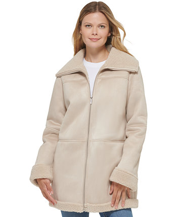 Женское пальто из искусственной овчины Calvin Klein