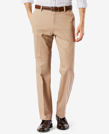 Мужские эластичные брюки цвета хаки легкого кроя прямого кроя Dockers