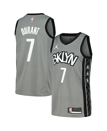 Мужская футболка Kevin Durant Gray Brooklyn Nets Swingman от Jordan Jordan