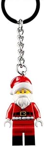 LEGO Santa Claus Keyring - 854201, red Lego