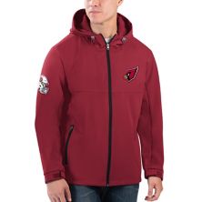Men's G-III Sports by Carl Banks Cardinal Arizona Cardinals Soft Shell Full-Zip Hoodie Jacket In The Style