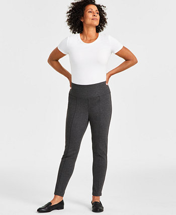 Женские брюки вязки понте со средней посадкой и контролем живота, созданные для Macy's Style & Co