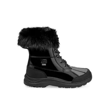Adirondack Shearling-Lined Patent Leather Boots UGG