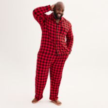 Big & Tall Jammies For Your Families® Notch Top & Bottoms Pajama Set by Cuddl Duds® Cuddl Duds