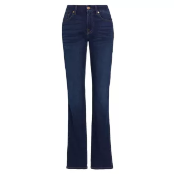 Эластичные прямые джинсы Kimmie с высокой посадкой 7 For All Mankind