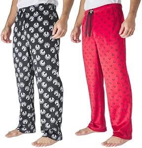 True Religion 2 Pack Fleece Pajama Pants for Men, PJ Pants Men’s Sleepwear True Religion