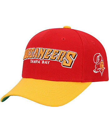 Красно-желтая регулируемая кепка для мальчиков и девочек Tampa Bay Buccaneers Shredder Mitchell & Ness