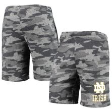 Men's Concepts Sport Charcoal/Gray Notre Dame Fighting Irish Camo Backup Terry Jam Lounge Shorts Unbranded