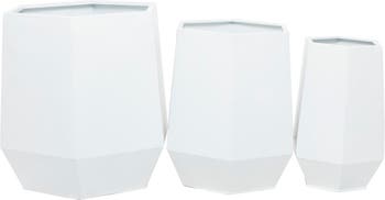 Белые ящики для цветов - набор из 3 штук VIVIAN LUNE HOME