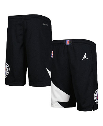 Черные шорты для выступлений Swingman для мальчиков и девочек LA Clippers Statement Edition Jordan